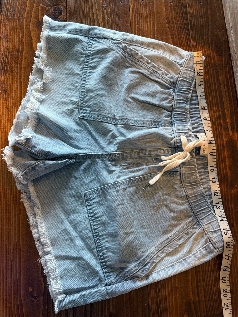 Happily Grey Jean shorts size L